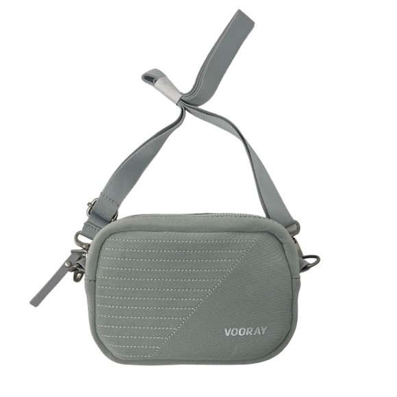vooray Bags Vooray Purse Gray Sidekick Crossbody Bag Travel Workout